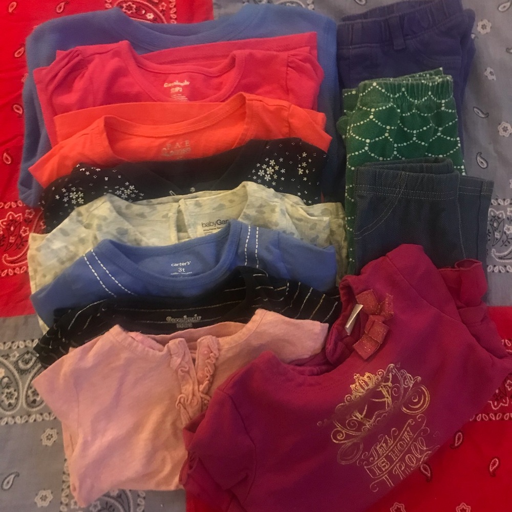 Lot of 12 Girls Tops and Pants